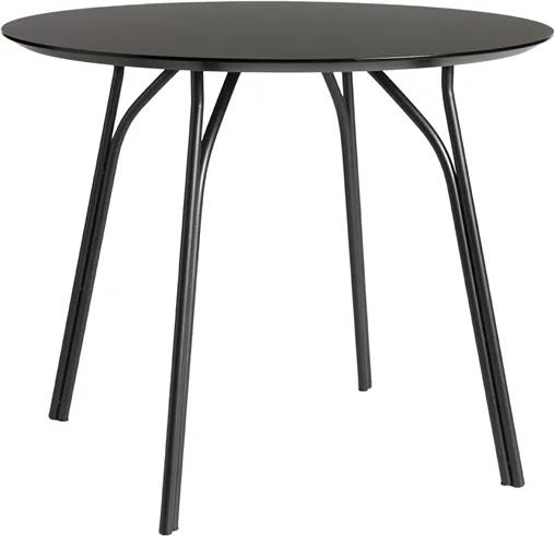 Jedálenský stôl &quot;Tree&quot;, 90 cm, 3 varianty - Woud Varianta: čierna, čierne nohy