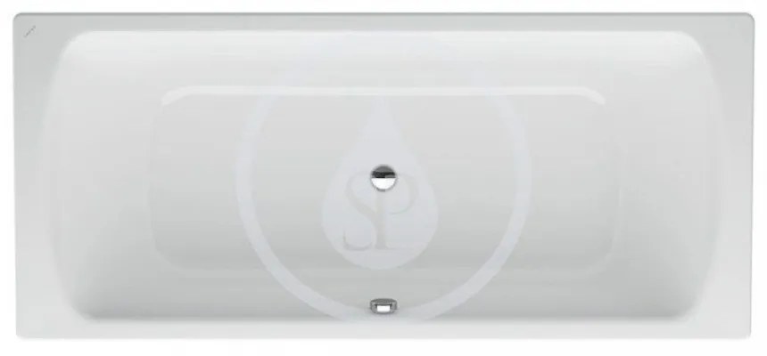 LAUFEN Moderna Plus Obdĺžniková vaňa, 1800 mm x 800 mm, biela – s protihlukovými podložkami H2250600000401