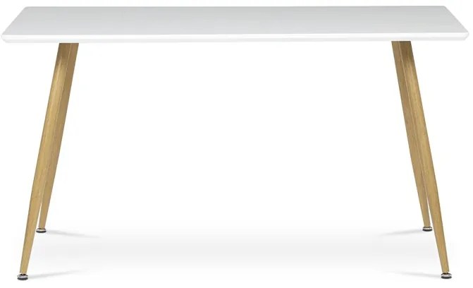 Autronic BONTEC Jedálenský stôl 140x80cm, mdf HT-W1214 WT Farba: Biela