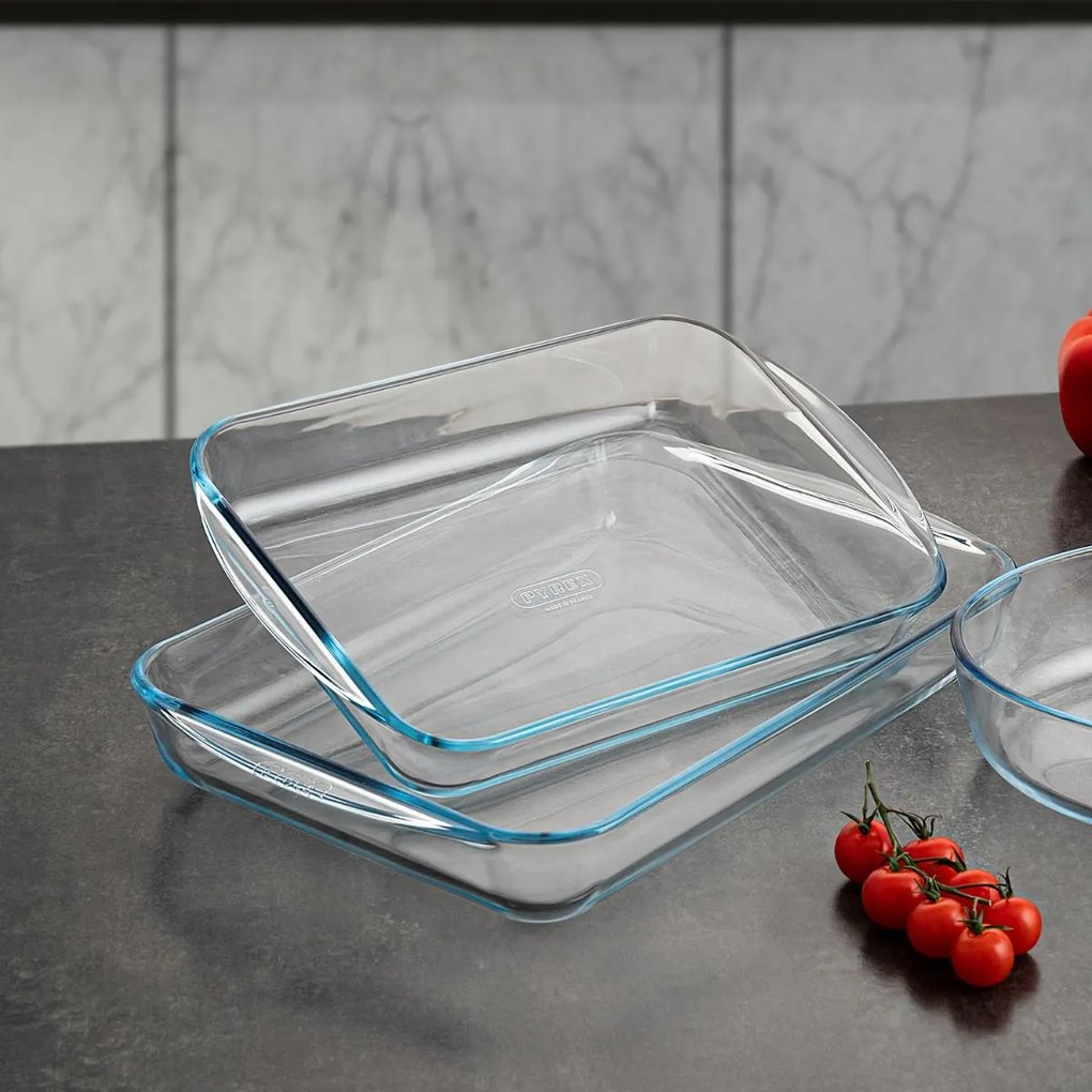Pyrex Sklenený pekáč 3,7 l, 40 x 27 x 6 cm, M