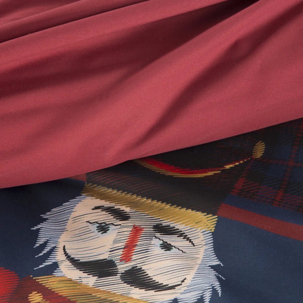 VIANOČNÉ OBLIEČKY Z MIKROVLÁKNA PETER 160X200 CM, 2KS 70X80 CM VZOROVANÉ