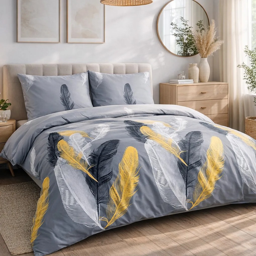 SATÉNOVÉ OBLIEČKY SATYNLOVE 200X220 CM, 2KS 70X80 CM VZOROVANÉ