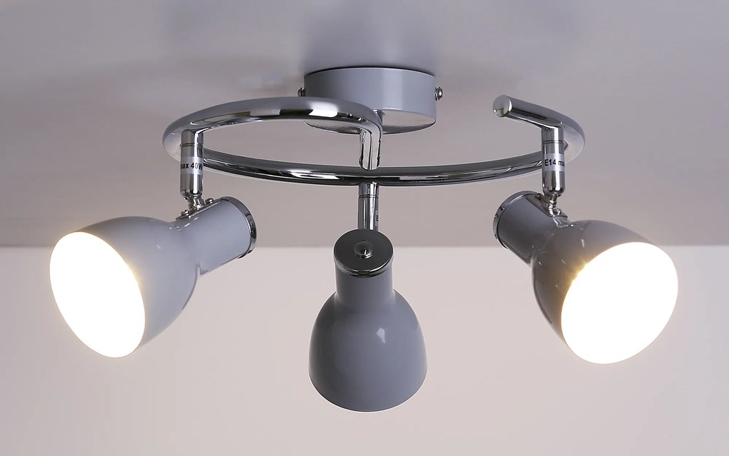 Candellux JULIE Spiral 3X40W E14 Gray 98-66633
