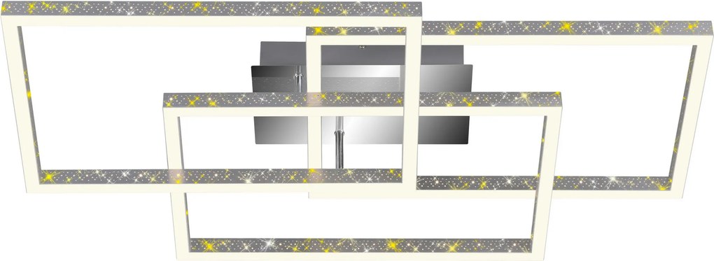 XXXLutz STROPNÉ LED SVIETIDLO, 80/49,5/13 cm - Interiérové svietidlá - 004474007401
