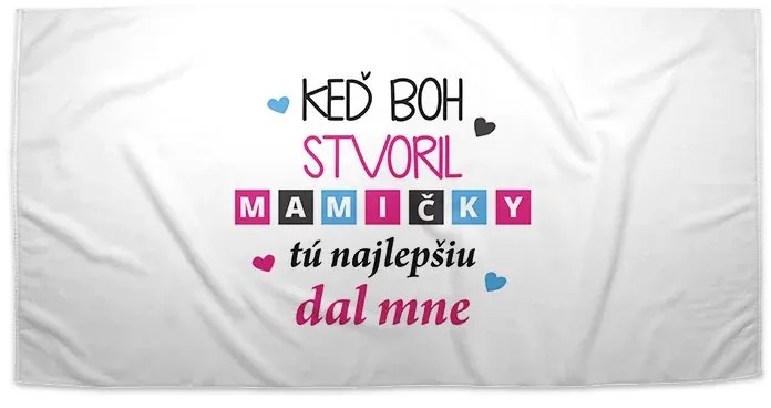 Sablio Uterák Keď Boh stvoril mamičky - 50x100 cm