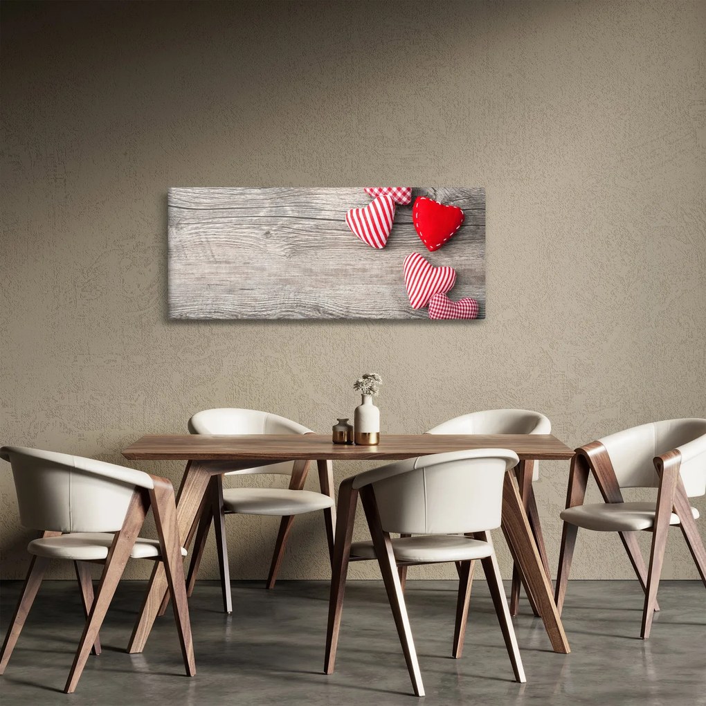 Obraz - Srdiečka (120x50 cm)