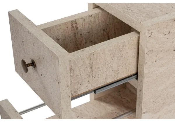 Kúpeľňová skrinka MELODY, dekor béžového mramoru