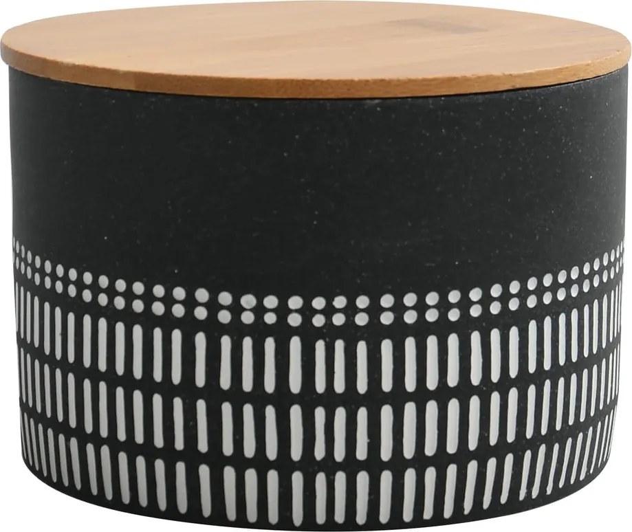 Čierny kúpeľňový organizér na vatové tampóny z polyresínu Yuma – Spirella