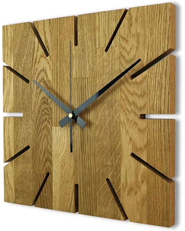 Ručne vyrábané dubové drevené hodiny | Elegantný dizajn | SENTOP MAS008-akcia20