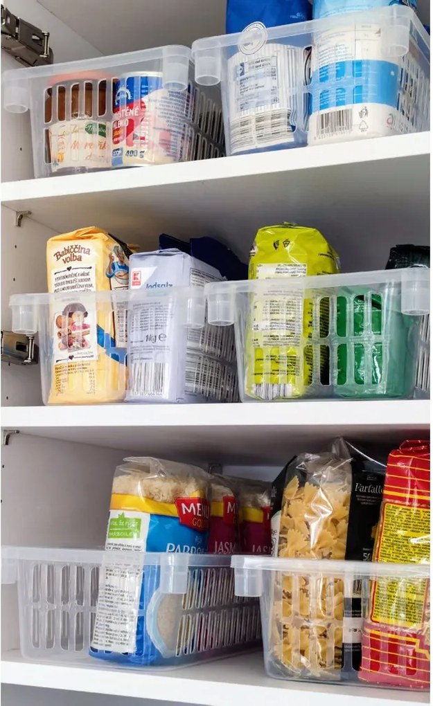 Orion Úložný kôš, box a organizér extra hlboký 50 cm x 20 cm INVA, transparentný