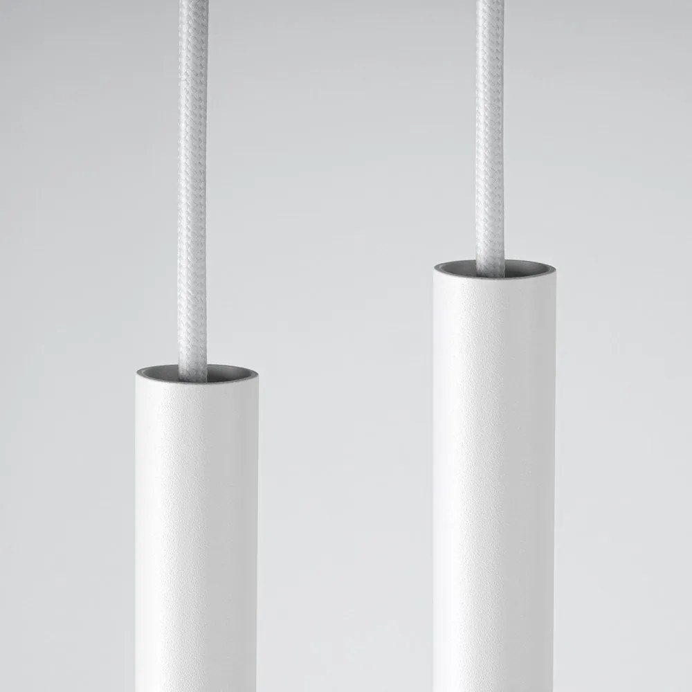 Biele kovové závesné svietidlo ø 15 cm Fideus – Sollux