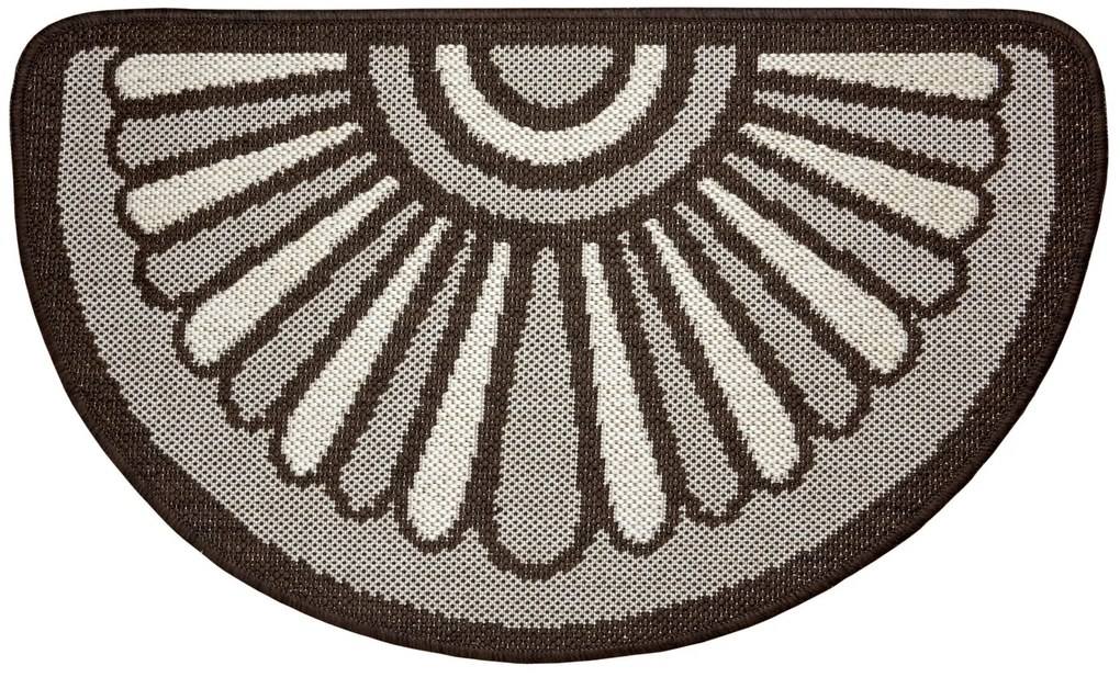 Hanse Home Collection koberce Protišmyková rohožka Weave 105252 Taupe Brown Cream - 50x80 cm