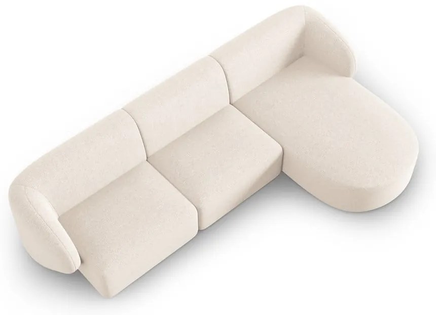 Krémová rohová pohovka, pravý roh Shane – Micadoni Home