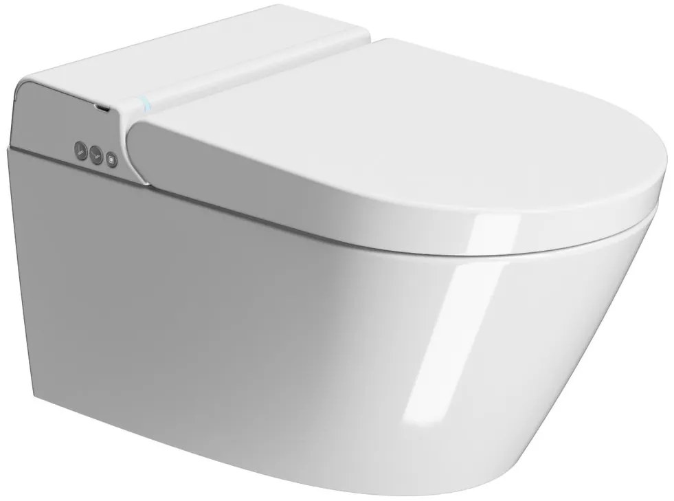 GSI GSI, WCLEAN závesné WC Swirlflush s integrovaným elektronickým bidetom, biela ExtraGlaze, 7418K11
