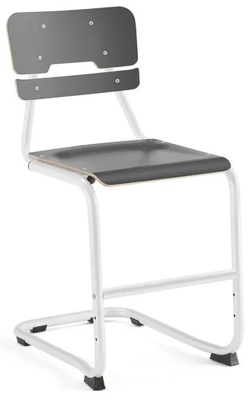 Školská stolička LEGERE I, V 500 mm, biela, antracit