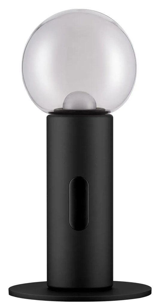LED stmievateľná čierna stolná lampa Chronos