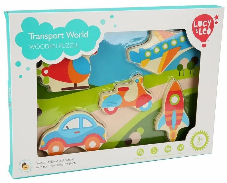 Lucy & Leo puzzle dopravné prostriedky LL229