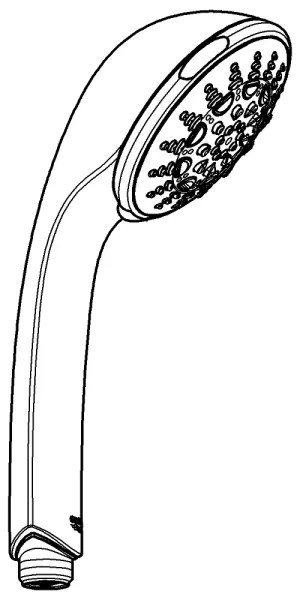 GROHE 28796000 - Ručná sprcha RELEXA 100 Five 100 mm lesklý chróm