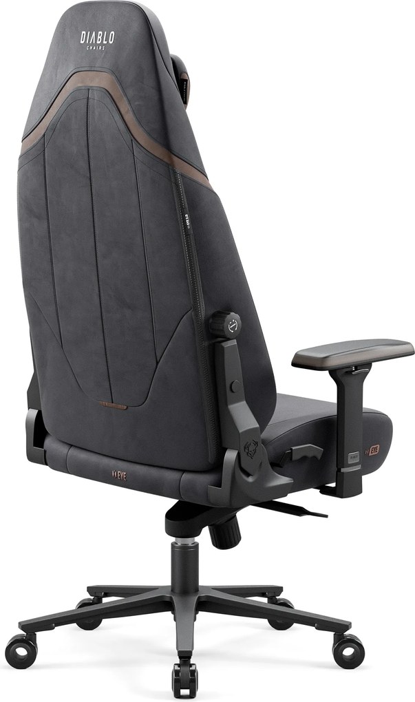 Herné kreslo Normal Size, ľahké, čierne: Diablo X-Eye 2.0 Soft Black