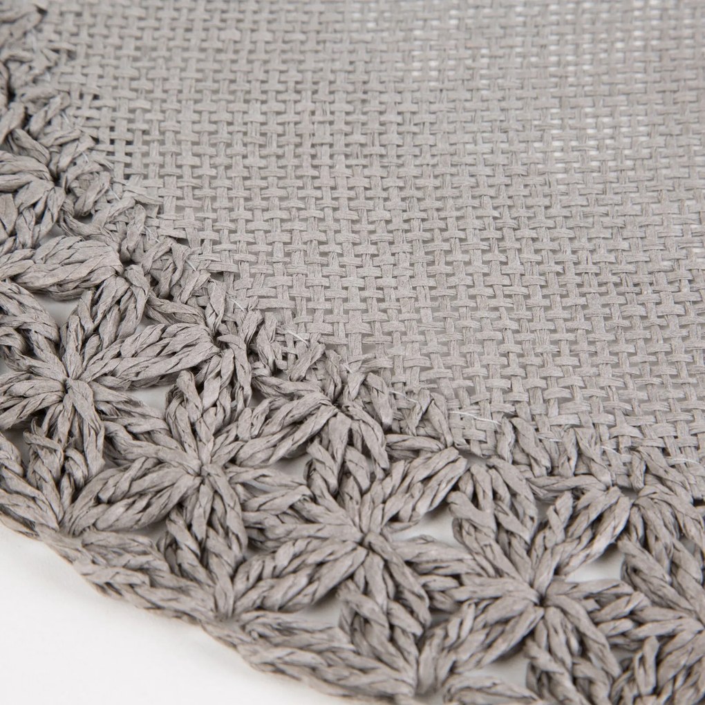 SADA 6 KS PRESTIERANIE NA STÔL BOHO 11 (FI) 38 CM SIVÁ