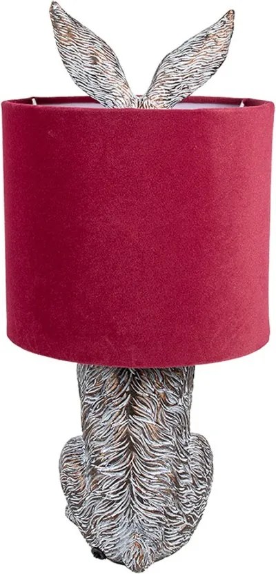 Brown & Red Easter RABBIT nočná lampa