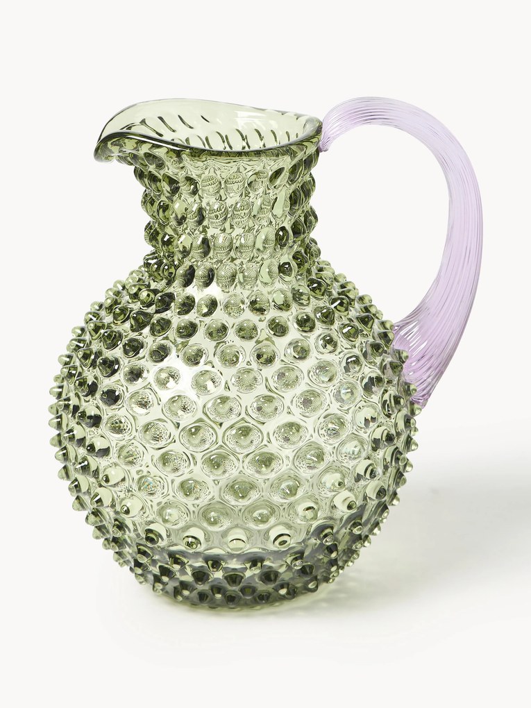 Ručne fúkaný džbán Hobnail