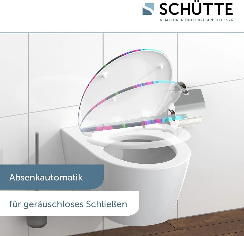 Eisl Sanitär WC sedátko Duroplast Soft Close Neon Paint 82191