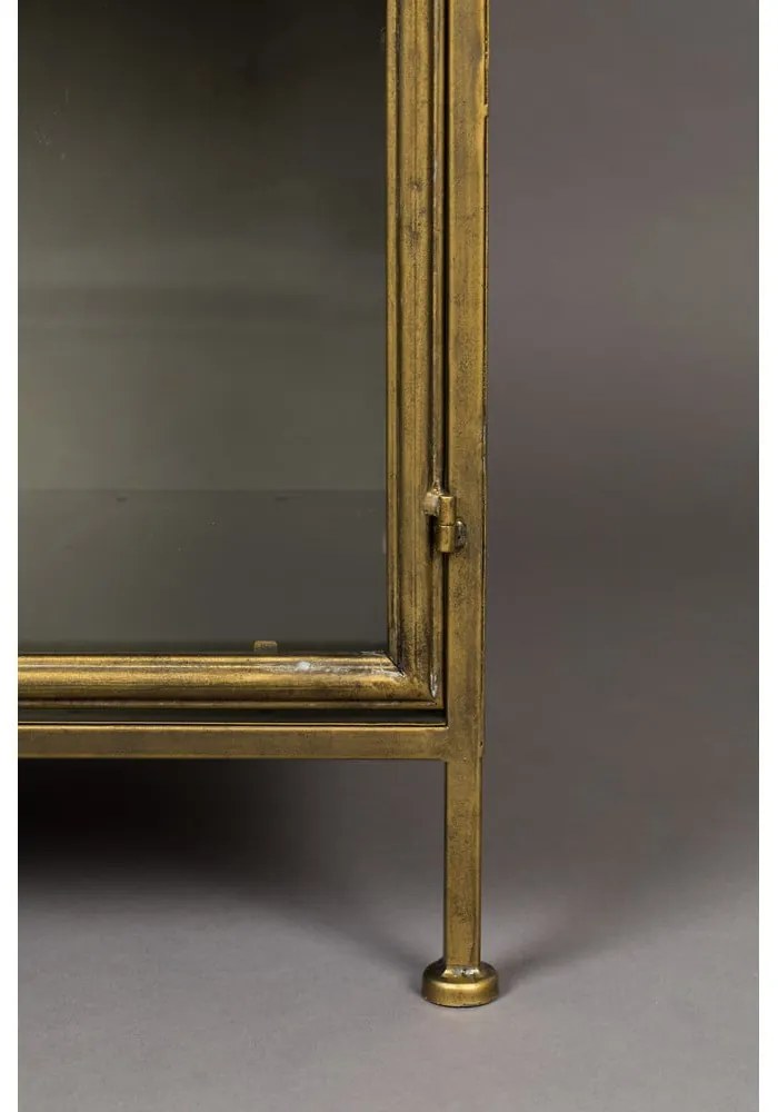 Kovová vitrína v zlatej farbe 64x184 cm Gertlush – Dutchbone