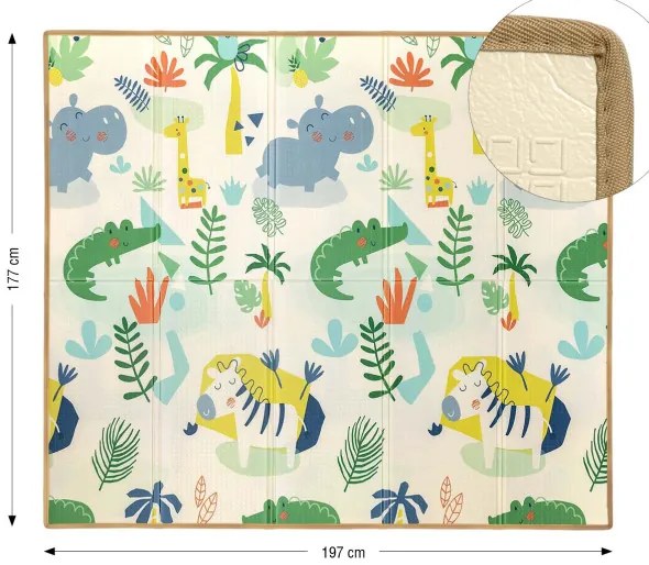 Hracia podložka pre deti Play Savanna and Tree T1 177x197 cm