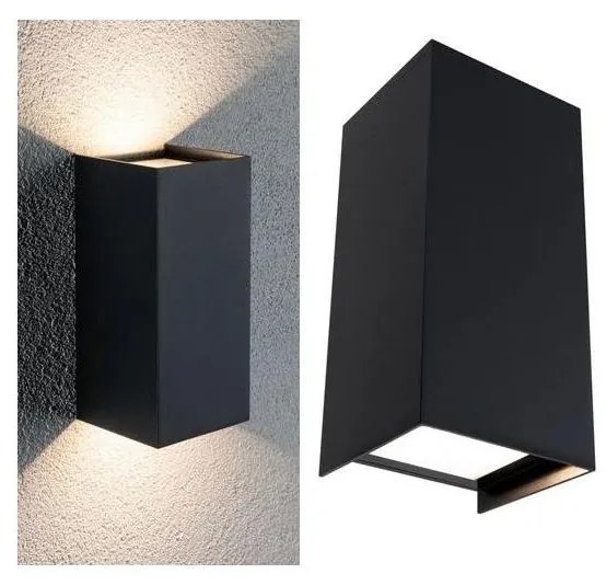 Paulmann 94325 - 2xLED/6,5W IP44 Vonkajšie nástenné svietidlo FLAME 230V