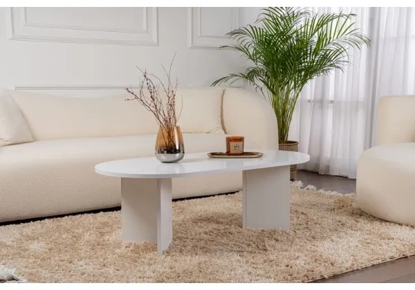 Konferenčný stolík NEL biely