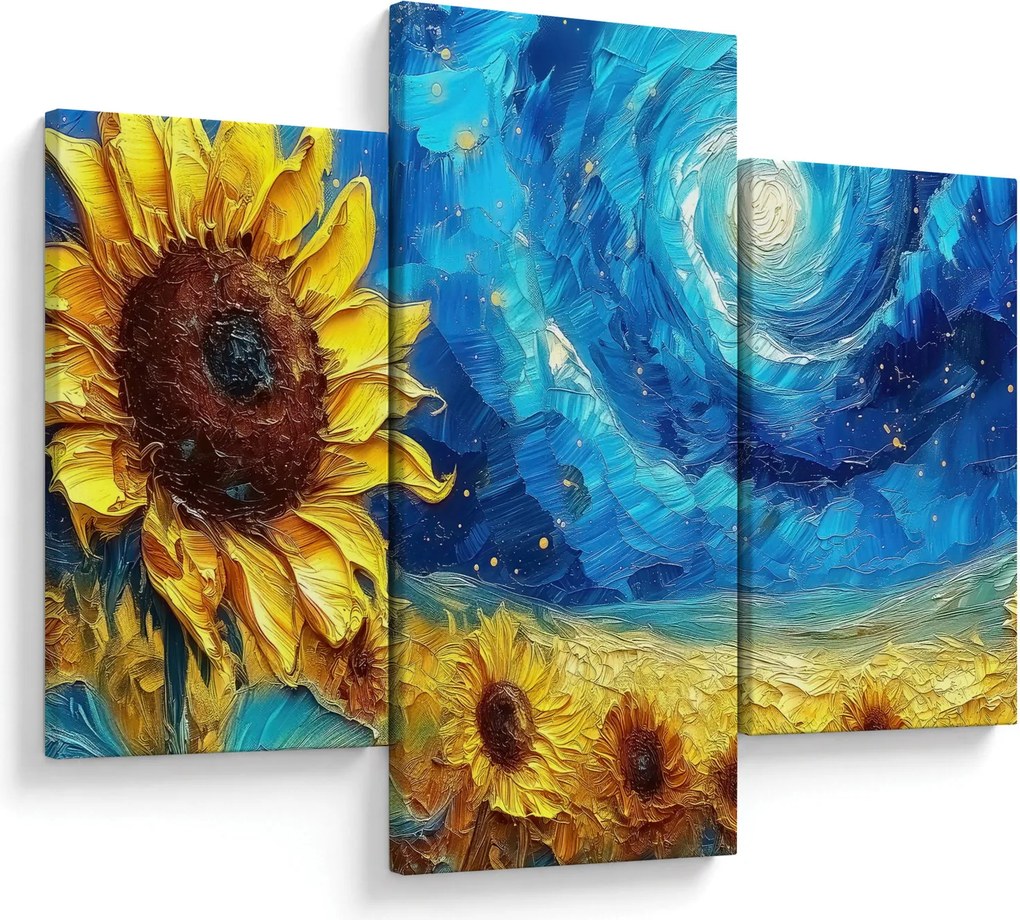 Obraz - Maľba slnečníc (90x60 cm)
