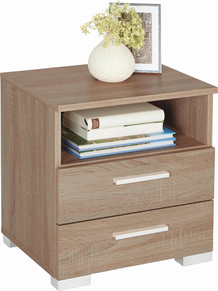 XXXLutz NOČNÝ STOLÍK, dub sonoma, 45/47,5/35 cm Carryhome - Spálňové sety - 002647004802