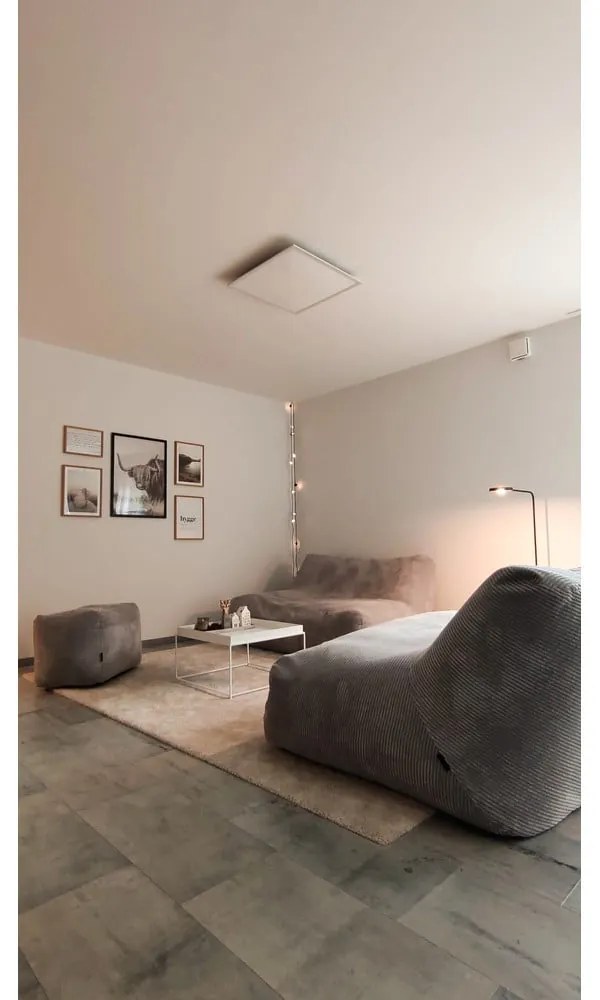 Hnedý sedací vak z textílie buklé Sofa Tube 160 – SLOWDOWN