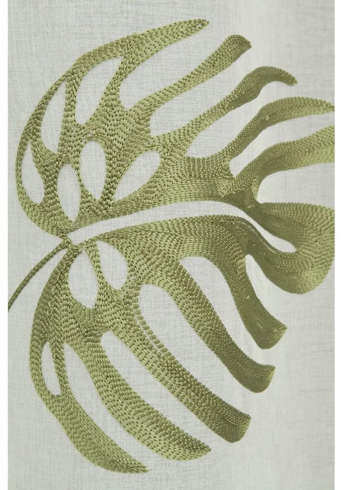 Bielo-zelená voálová záclona 135x245 cm – Sehlbach