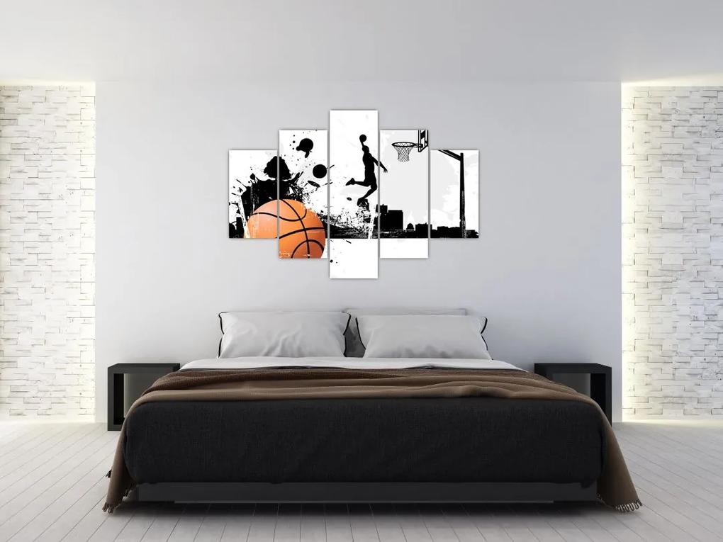 Obraz - Hráč basketbalu (150x105 cm)