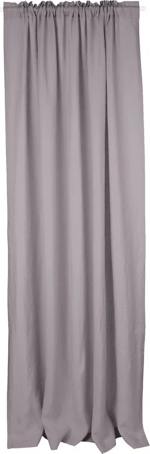Ľanový záves tmavo šedá 140/300 cm 140 cm