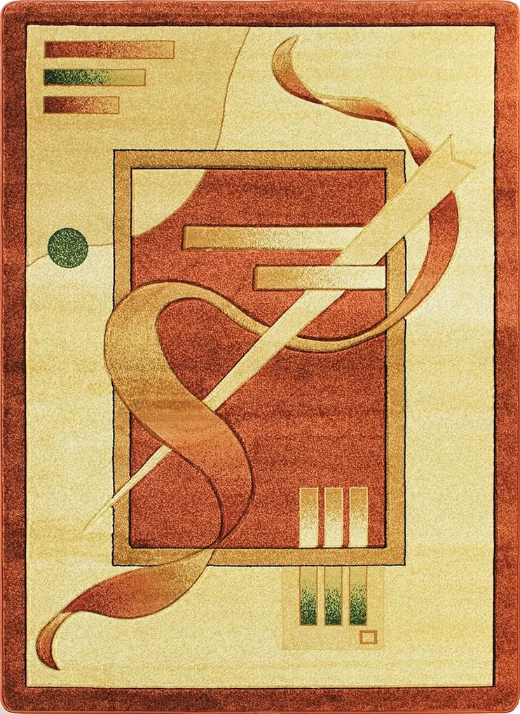 BE Koberec Adora 7052 VIZON – béžový oválny Rozmer: 120x180 cm