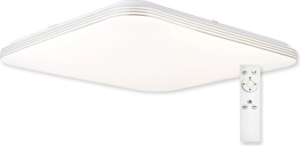 XXXLutz STROPNÉ LED SVIETIDLO, 44/44/6.5 cm - Interiérové svietidlá - 004182001302