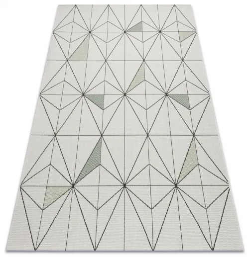 Koberec COLOR 19447/062 SISAL Diamant trojuholníky  krémový