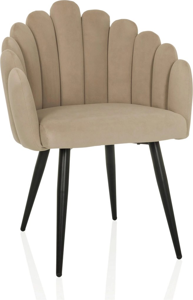 XXXLutz STOLIČKA S PODRÚČKAMI, zamat, béžová MID.YOU - Stoličky - 001918084002