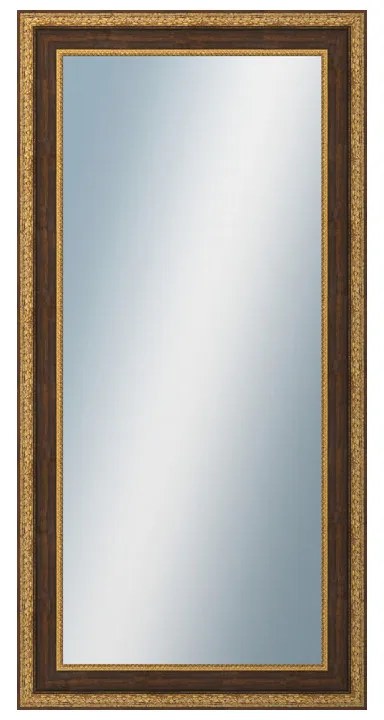 DANTIK - Zrkadlo v rámu, rozmer s rámom 50x100 cm z lišty KLASIK hnedá (3004)