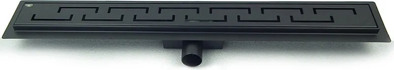 BPS-koupelny Sprchový odtokový žľab DL01 DELTA G4 HYD-2676 70 cm, čierny