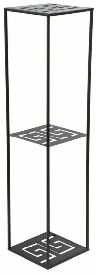 Stojan na kvety 100x24 cm čierna