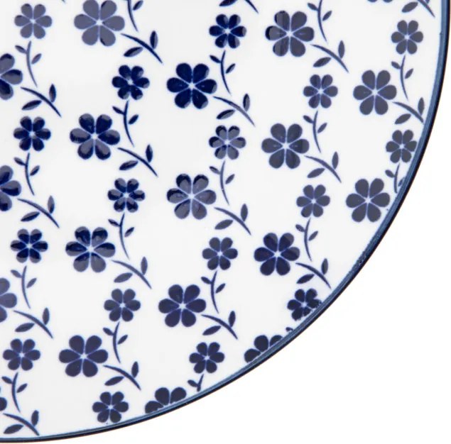 Dezertný tanier NAVIA granátový s kvetmi 875750