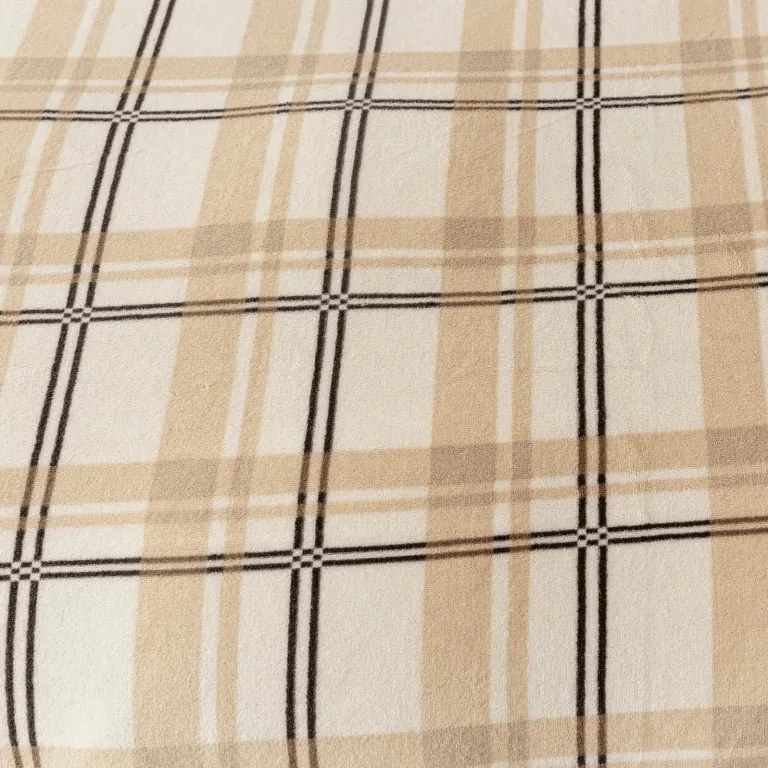 Obliečka mikroplyš PLAID 200x200 cm krémová