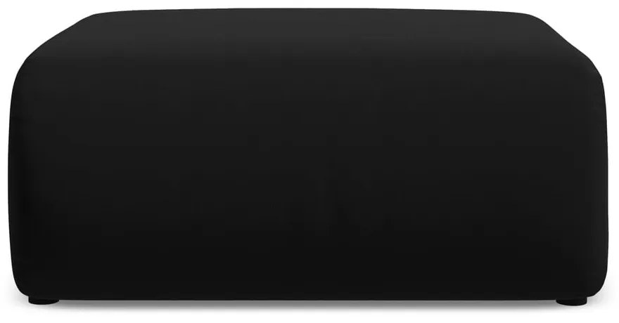 Čierna zamatová podnožka Ekahi – Makamii