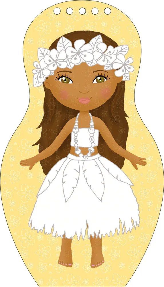 Obliekame tahitské bábiky Mohea