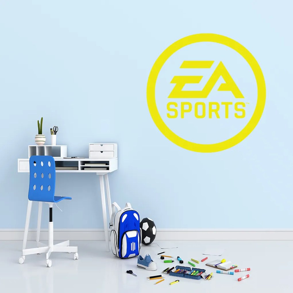 Veselá Stena Samolepka na stenu na stenu EA Sports Farba: čierna