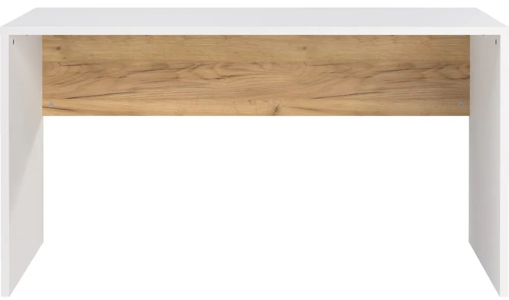 Pracovný stôl s bielou doskou 60x140 cm Hasselt – Germania